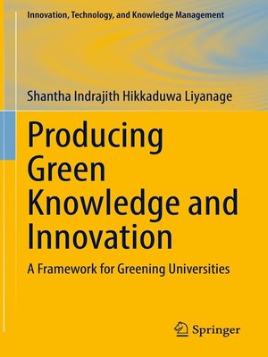 cover image of Producing Green Knowledge and Innovation